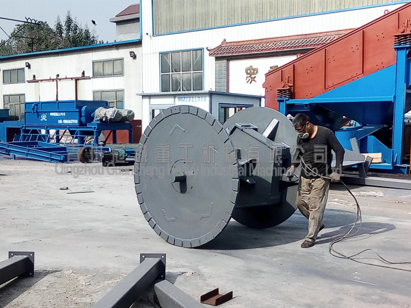 pentagon wheel of bucket chain gold dredger