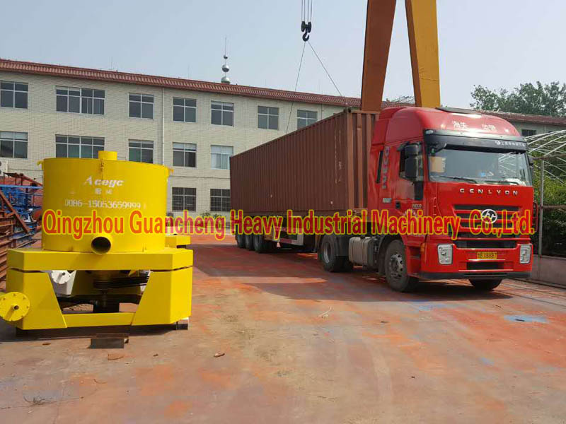 Handling discharging centrifuge are sending to Indonesia