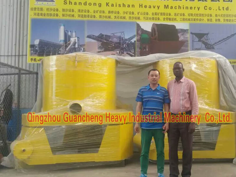 Customer from Benin Africa visting and purchasing centrifuge