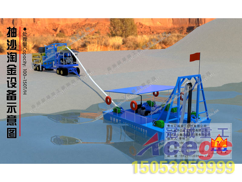 Capacity100-150tph Jet suction dredger